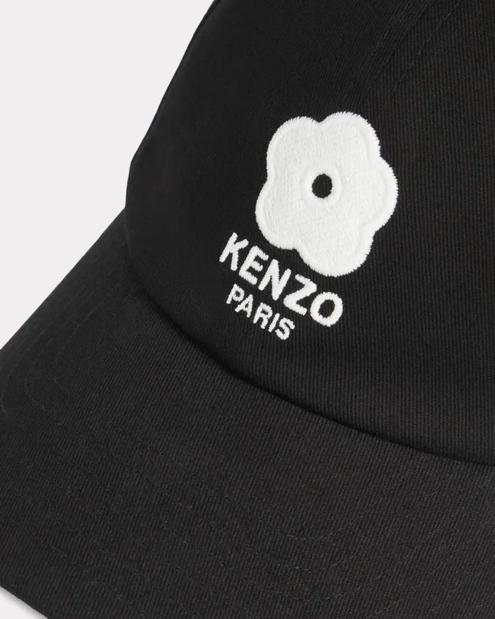 MenWomen 039Boke Flower 20039 Embroidered Cotton Cap Black Kenzo Caps And Hats