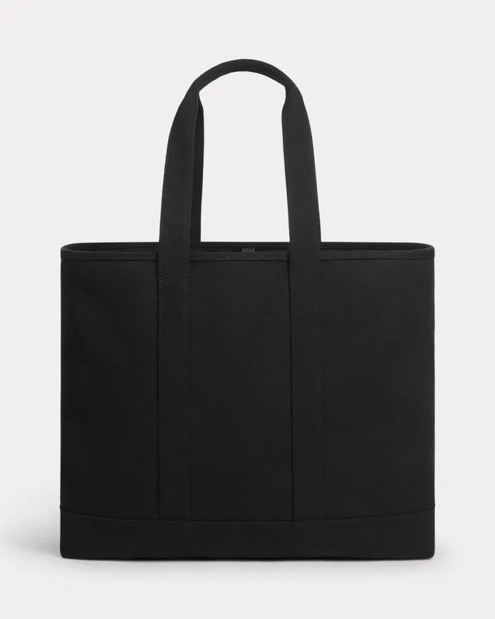 MenWomen 039Boke Flower 20039 Large Tote Bag In Canvas Black Kenzo Bags