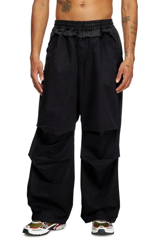 MenWomen Diesel Pants and Shorts PGUSTAF Black MenWomen Diesel Pants and Shorts PGUSTAF Black