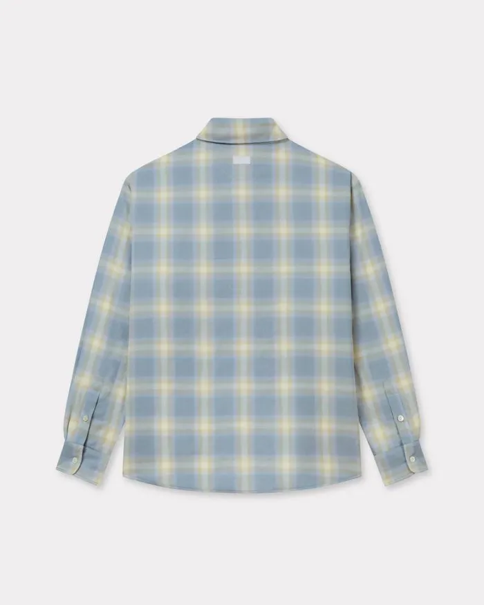 MenWomen Genderless Padded Overshirt In Cotton Light Blue Kenzo Shirts