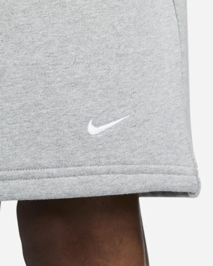 MenWomen Nike Shorts Solo Swoosh Dark Grey Heatherwhite