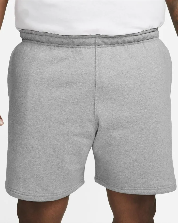 MenWomen Nike Shorts Solo Swoosh Dark Grey Heatherwhite