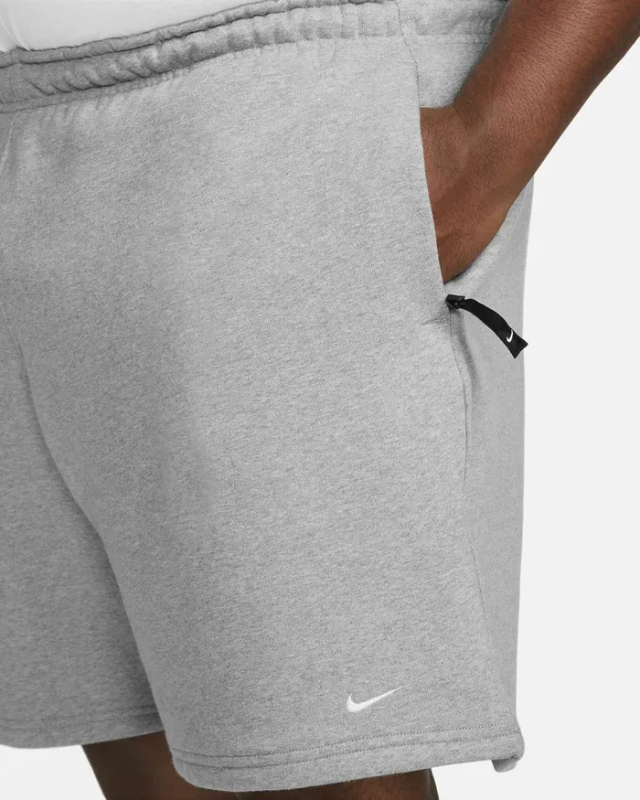 MenWomen Nike Shorts Solo Swoosh Dark Grey Heatherwhite