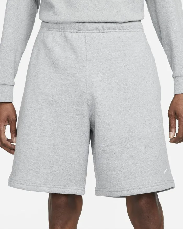 MenWomen Nike Shorts Solo Swoosh Dark Grey Heatherwhite