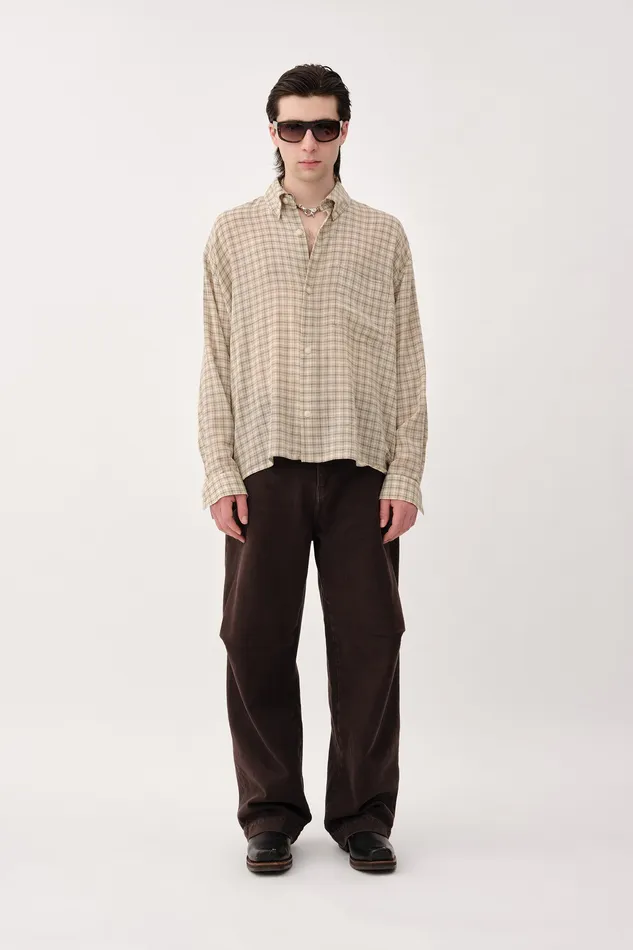 Men Wonhundred Maza White Check White Check Shirts