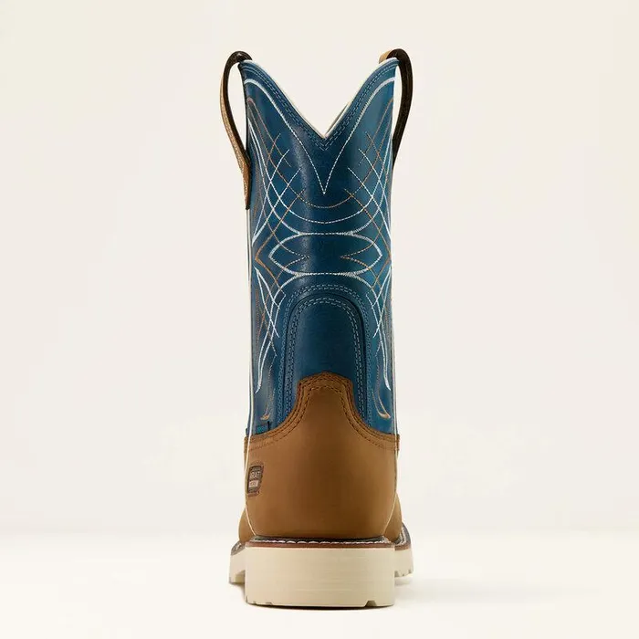 Men Work Boots Ariat Activator Waterproof Steel Toe Work Boot Dusted Brownbasin Blue Men Work Boots Ariat Activator Waterproof Steel Toe Work Boot Dusted Brownbasin Blue