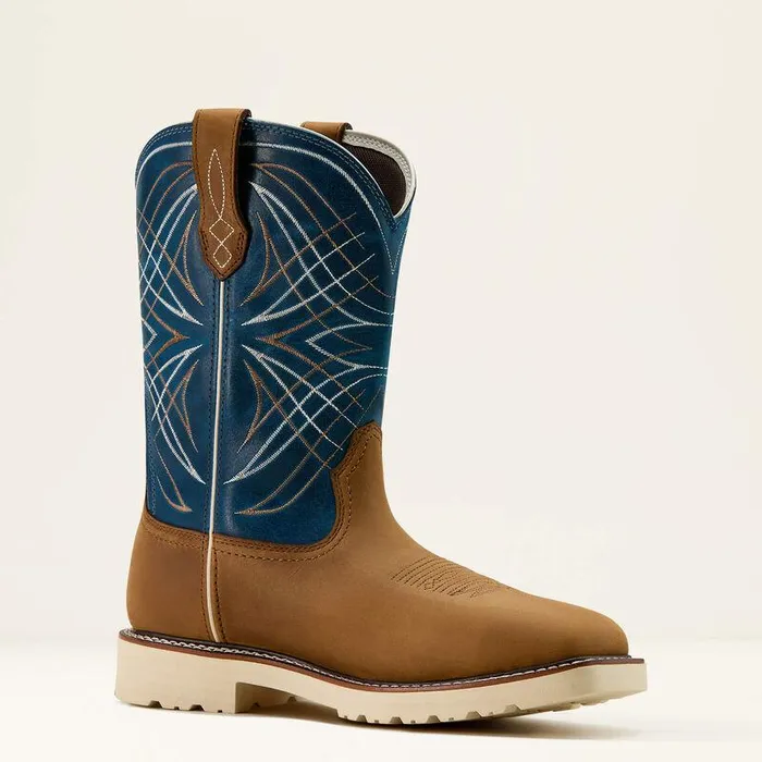 Men Work Boots Ariat Activator Waterproof Steel Toe Work Boot Dusted Brownbasin Blue Men Work Boots Ariat Activator Waterproof Steel Toe Work Boot Dusted Brownbasin Blue