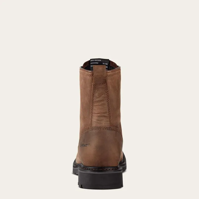 Men Work Boots Ariat Cascade 8quot Wide Square Toe Steel Toe Work Boot Alamo Brown