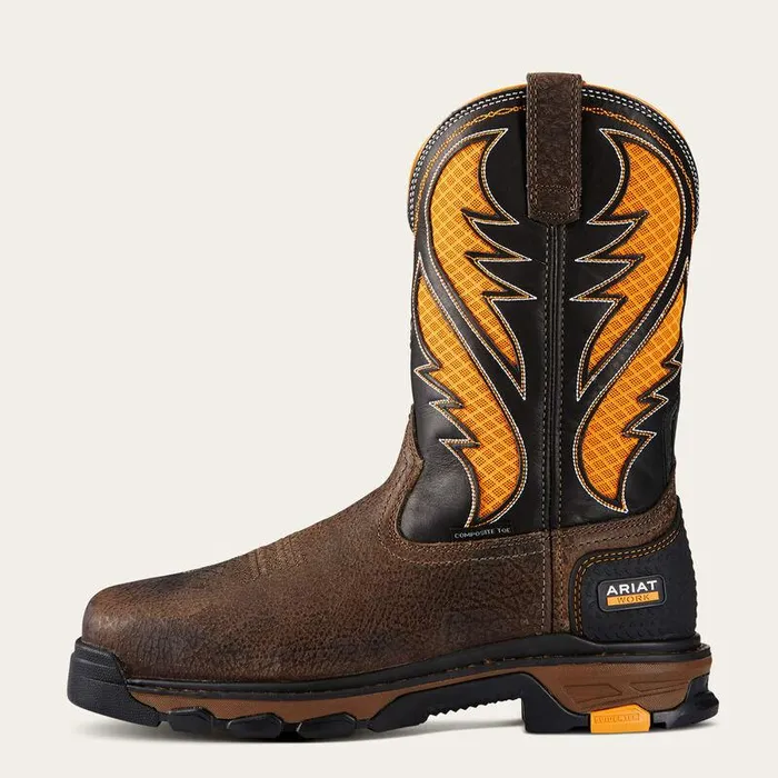 Men Work Boots Ariat Intrepid VentTEK Composite Toe Work Boot Cocoa Brown