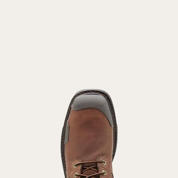 Men Work Boots Ariat OverDrive 8quot Wide Square Toe Waterproof Composite Toe Work Boot Chestnut Brown Men Work Boots Ariat OverDrive 8quot Wide Square Toe Waterproof Composite Toe Work Boot Chestnut Brown