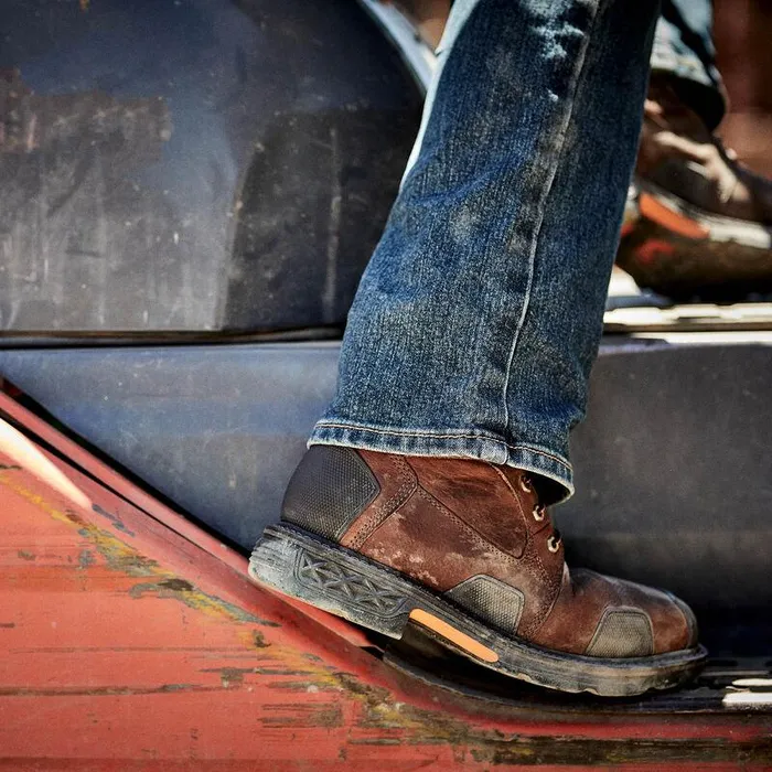 Men Work Boots Ariat OverDrive 8quot Wide Square Toe Waterproof Composite Toe Work Boot Chestnut Brown Men Work Boots Ariat OverDrive 8quot Wide Square Toe Waterproof Composite Toe Work Boot Chestnut Brown