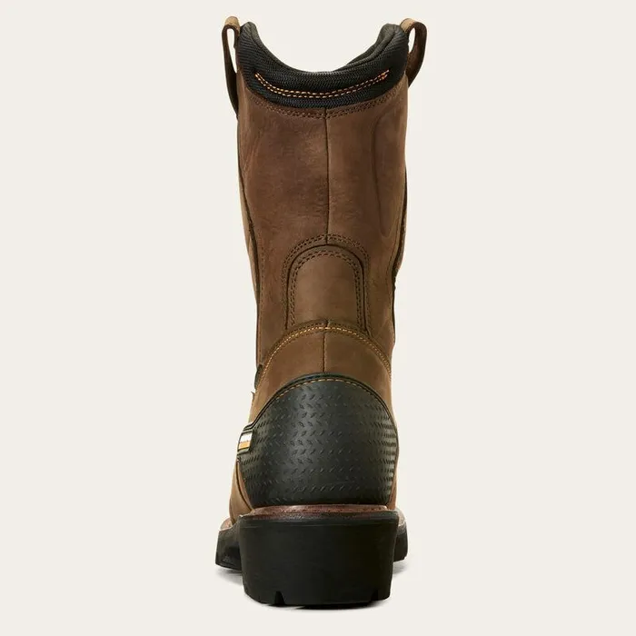 Men Work Boots Ariat Powerline 400G Waterproof 400g Composite Toe Work Boot Oily Distressed Brown