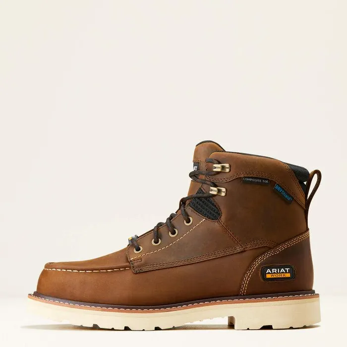 Men Work Boots Ariat Rebar Lift 6quot Waterproof Composite Toe Work Boot Distressed Brown Men Work Boots Ariat Rebar Lift 6quot Waterproof Composite Toe Work Boot Distressed Brown
