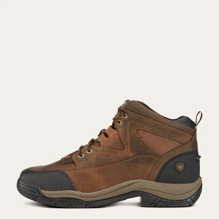 Men Work Boots Ariat Terrain Wide Square Toe Steel Toe Work Boot Distressed Brown Men Work Boots Ariat Terrain Wide Square Toe Steel Toe Work Boot Distressed Brown