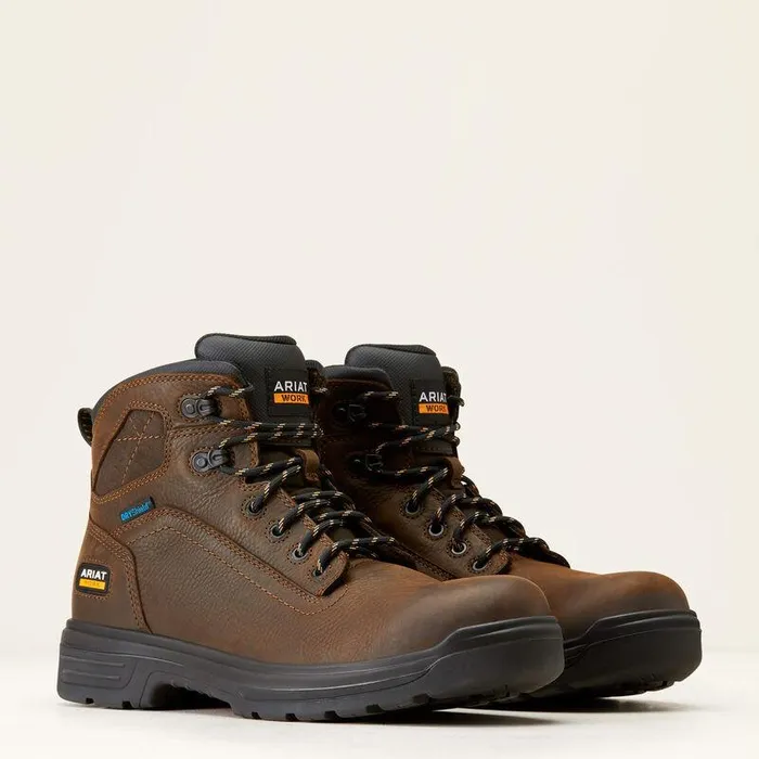 Men Work Boots Ariat Turbo 6quot Waterproof Work Boot Rich Brown