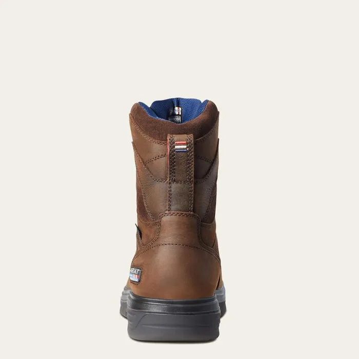 Men Work Boots Ariat Turbo 8quot USA Assembled Waterproof Carbon Toe Work Boot Rich Brown Men Work Boots Ariat Turbo 8quot USA Assembled Waterproof Carbon Toe Work Boot Rich Brown