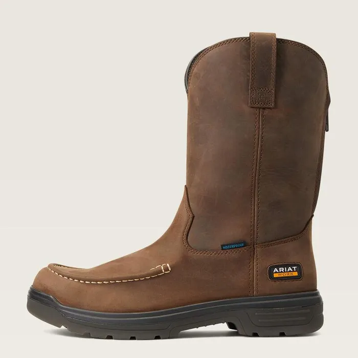 Men Work Boots Ariat Turbo Moc Toe Waterproof Work Boot Mocha Men Work Boots Ariat Turbo Moc Toe Waterproof Work Boot Mocha