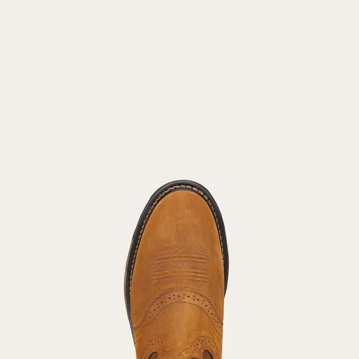 Men Work Boots Ariat WorkHog Pullon Work Boot Aged Bark
