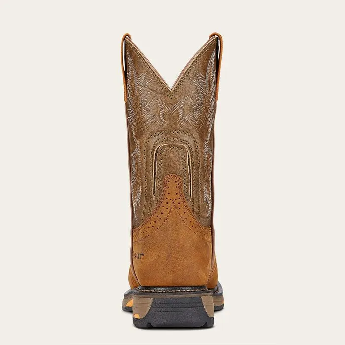 Men Work Boots Ariat WorkHog Pullon Work Boot Aged Bark