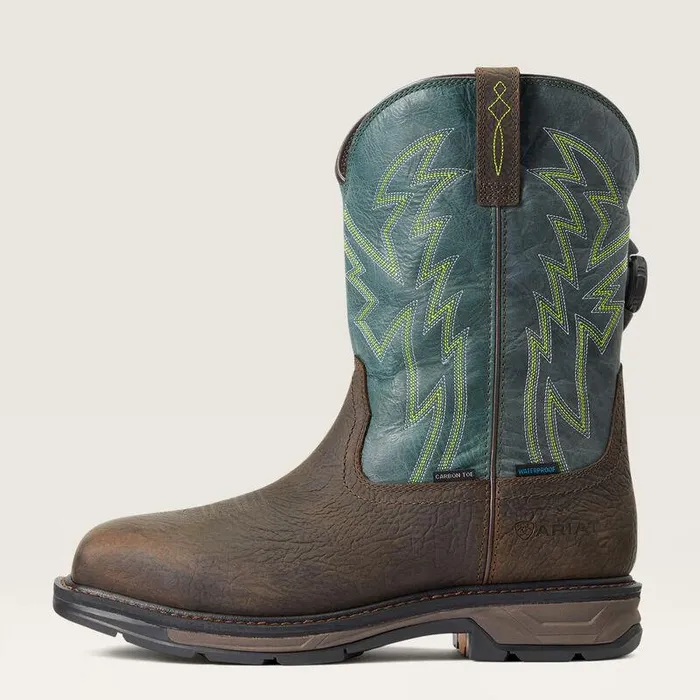 Men Work Boots Ariat WorkHog XT BOA Waterproof Carbon Toe Work Boot Bruin Brown Men Work Boots Ariat WorkHog XT BOA Waterproof Carbon Toe Work Boot Bruin Brown