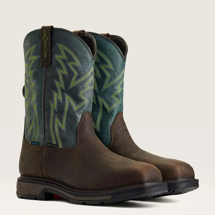 Men Work Boots Ariat WorkHog XT BOA Waterproof Carbon Toe Work Boot Bruin Brown Men Work Boots Ariat WorkHog XT BOA Waterproof Carbon Toe Work Boot Bruin Brown