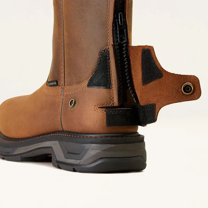 Men Work Boots Ariat WorkHog XT Patriot EZ Zip Carbon Toe Work Boot Distressed Brown Men Work Boots Ariat WorkHog XT Patriot EZ Zip Carbon Toe Work Boot Distressed Brown