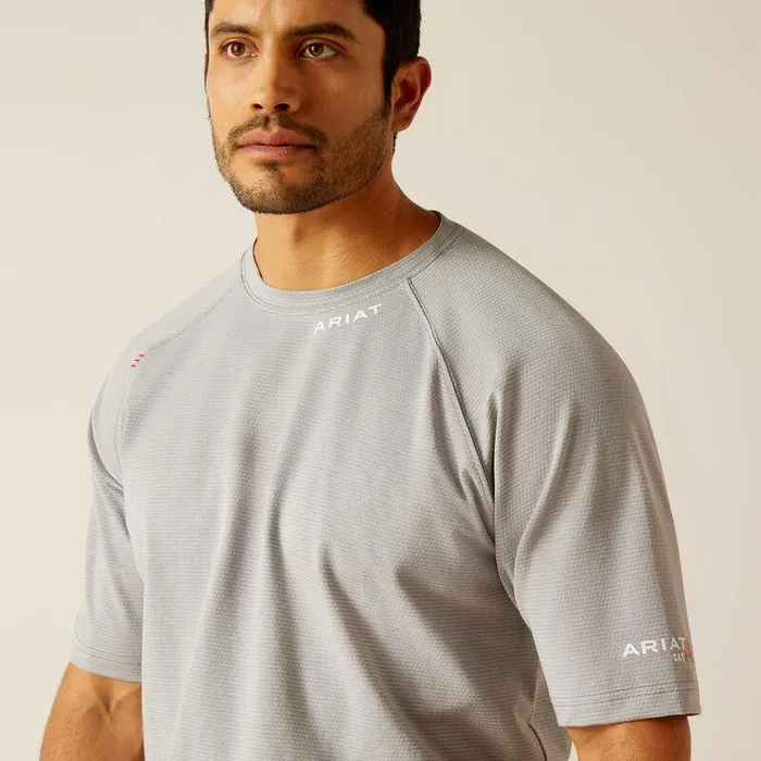 Men Workwear Ariat FR Baselayer TShirt Silver Fox Men Workwear Ariat FR Baselayer TShirt Silver Fox
