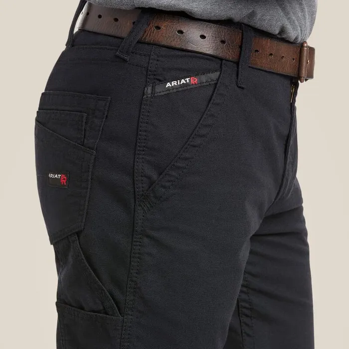Men Workwear Ariat FR M4 Relaxed Workhorse Boot Cut Pant Black
