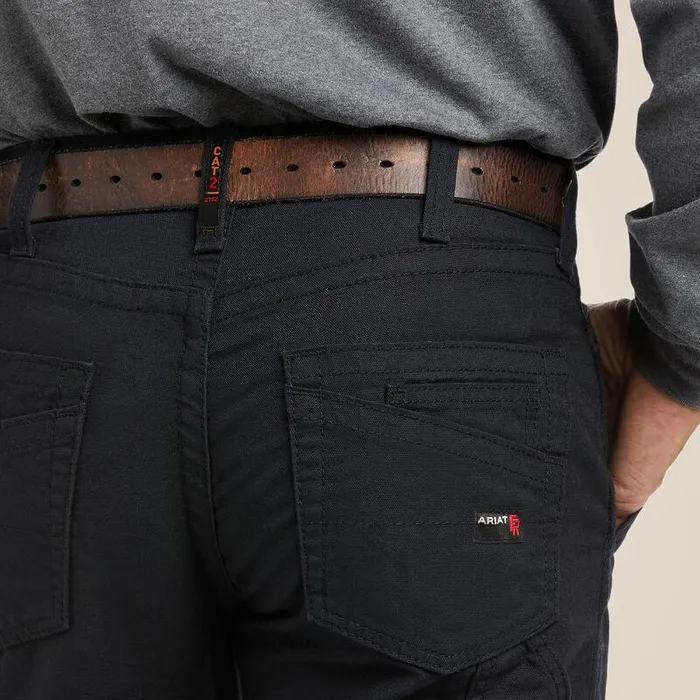 Men Workwear Ariat FR M4 Relaxed Workhorse Boot Cut Pant Black