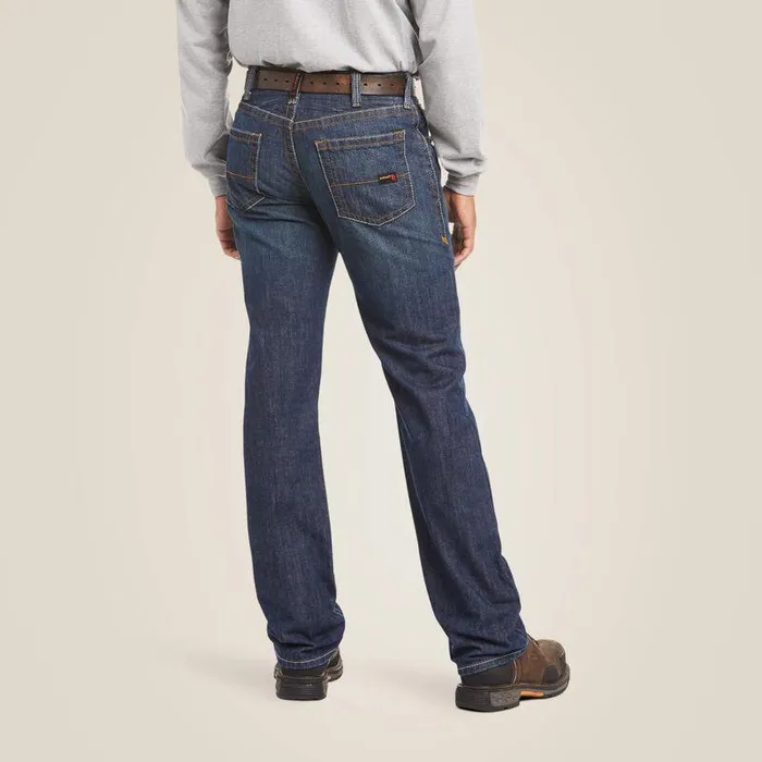 Men Workwear Ariat FR M5 Straight Basic Stackable Straight Leg Jean Shale Men Workwear Ariat FR M5 Straight Basic Stackable Straight Leg Jean Shale