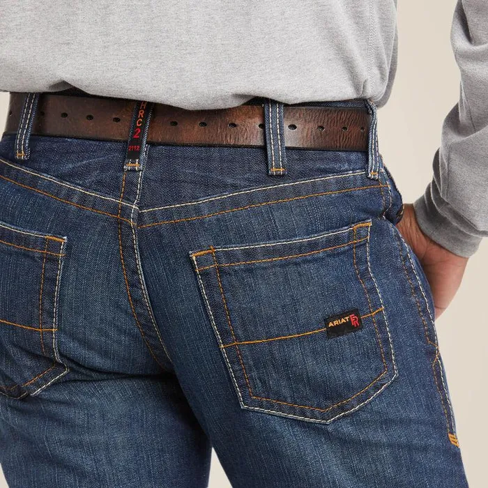 Men Workwear Ariat FR M5 Straight Basic Stackable Straight Leg Jean Shale Men Workwear Ariat FR M5 Straight Basic Stackable Straight Leg Jean Shale