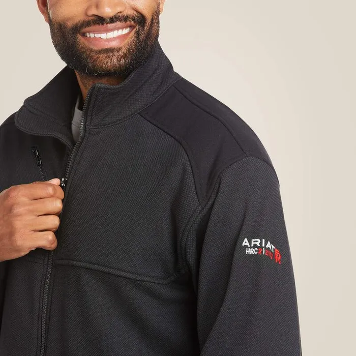 Men Workwear Ariat FR Polartec Platform Jacket Black