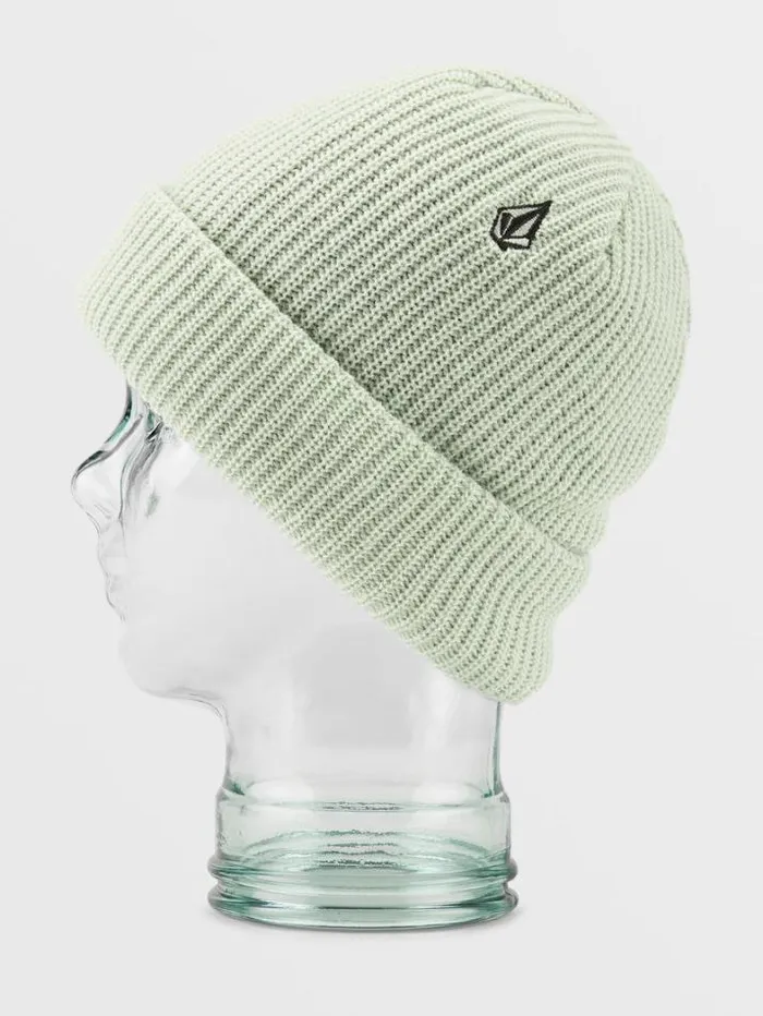 Mens Hats and Beanies Volcom Sweep Lined Beanie 8211 Sage Frost