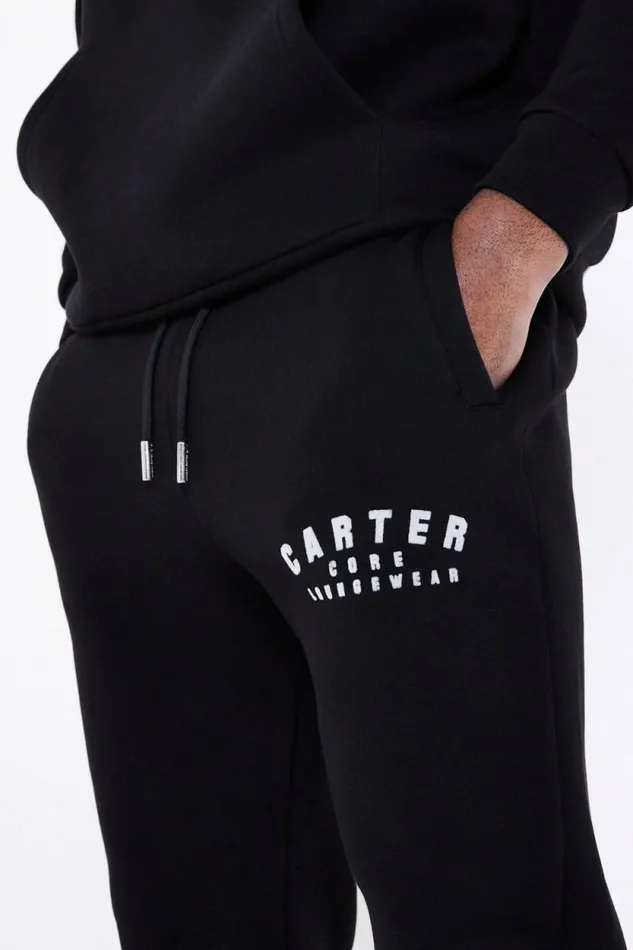 Mens Heritage Loose Jogger 8211 Black Jameson Carter Tracksuits