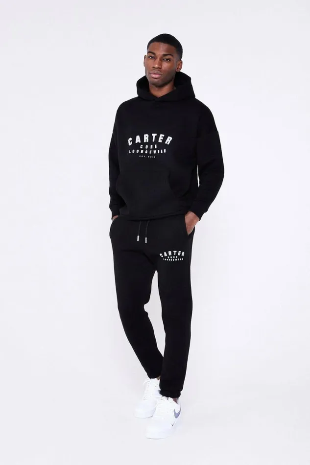 Mens Heritage Loose Jogger 8211 Black Jameson Carter Tracksuits