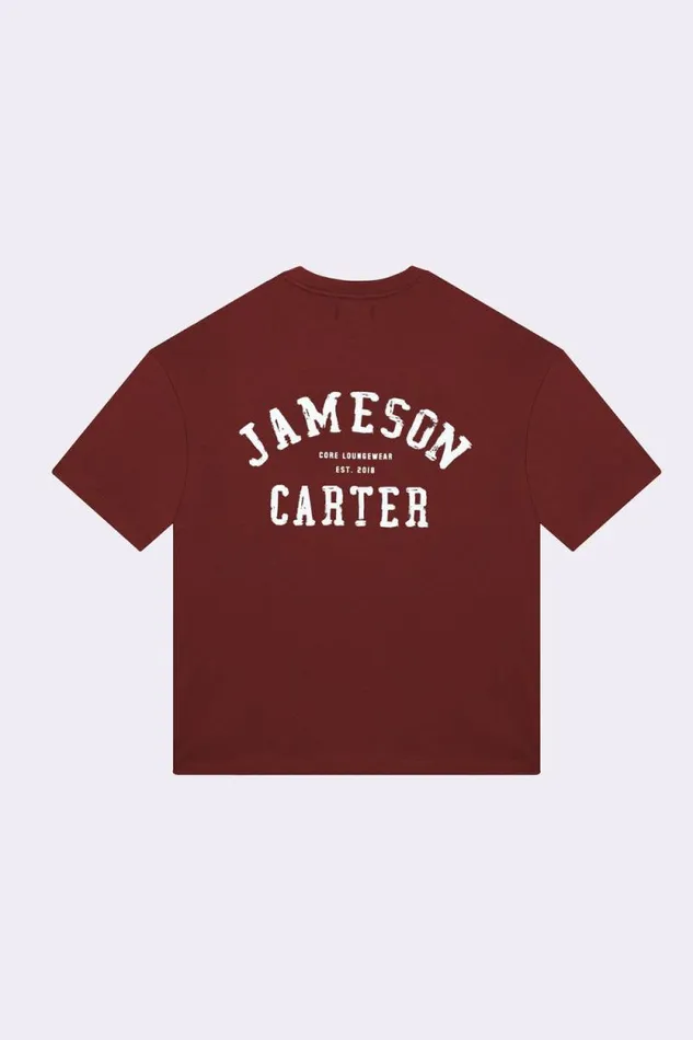 Mens Identity V2 TShirt 8211 Red Jameson Carter TShirts