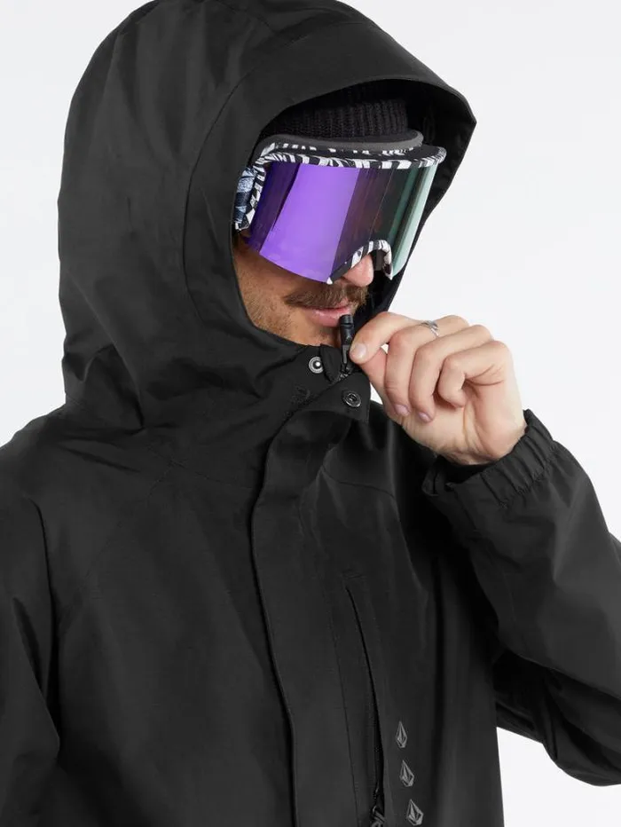 Mens Jackets Volcom Dua Insulated Gore Jacket 8211 Black