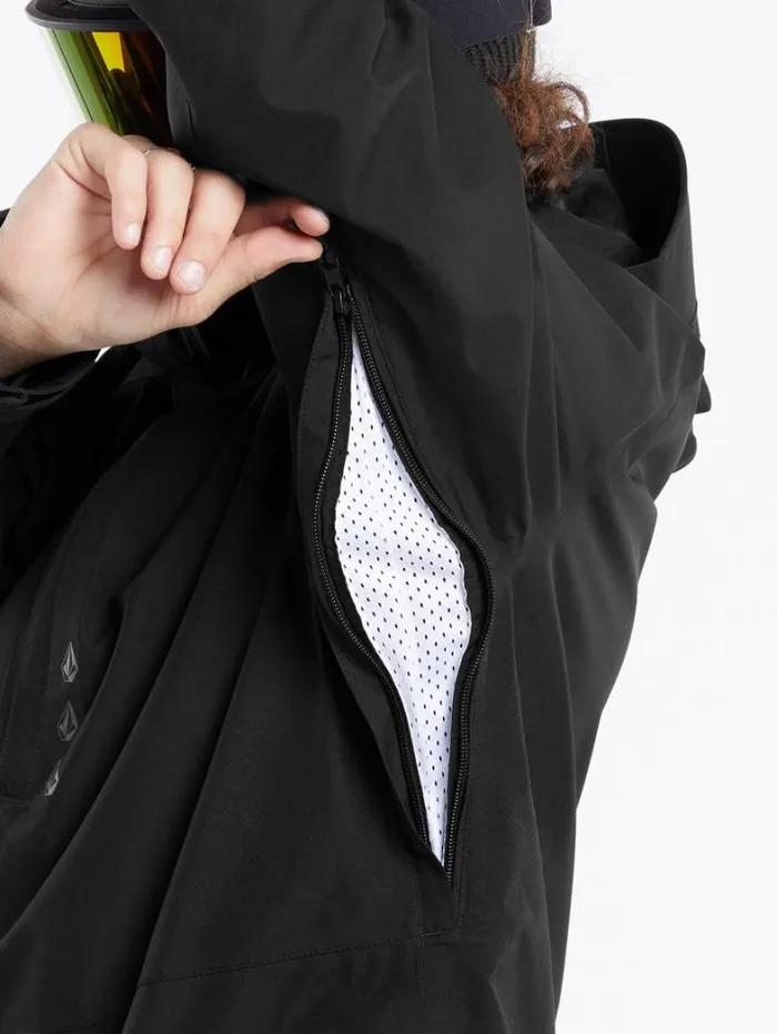 Mens Jackets Volcom Dua Insulated Gore Jacket 8211 Black