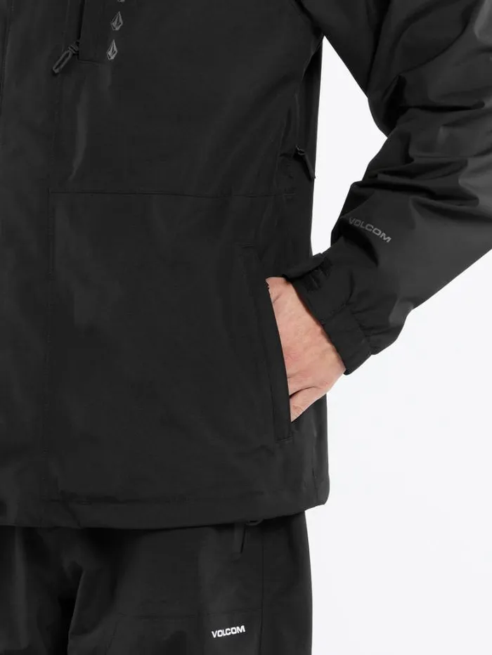 Mens Jackets Volcom Dua Insulated Gore Jacket 8211 Black