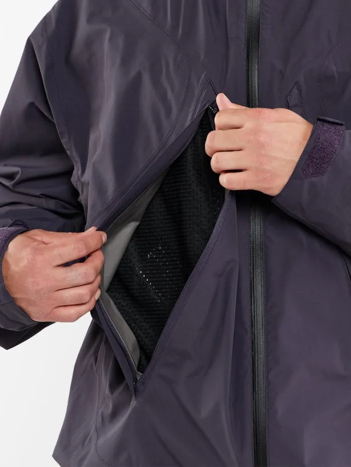 Mens Jackets Volcom Feeltoogood GoreTex Jacket 8211 Purple