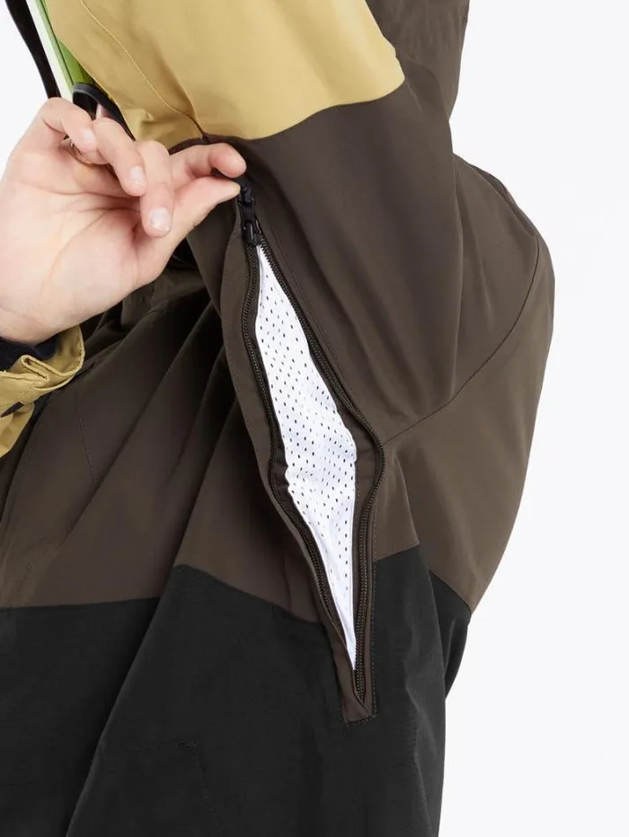 Mens Jackets Volcom L GoreTex Jacket 8211 Brown