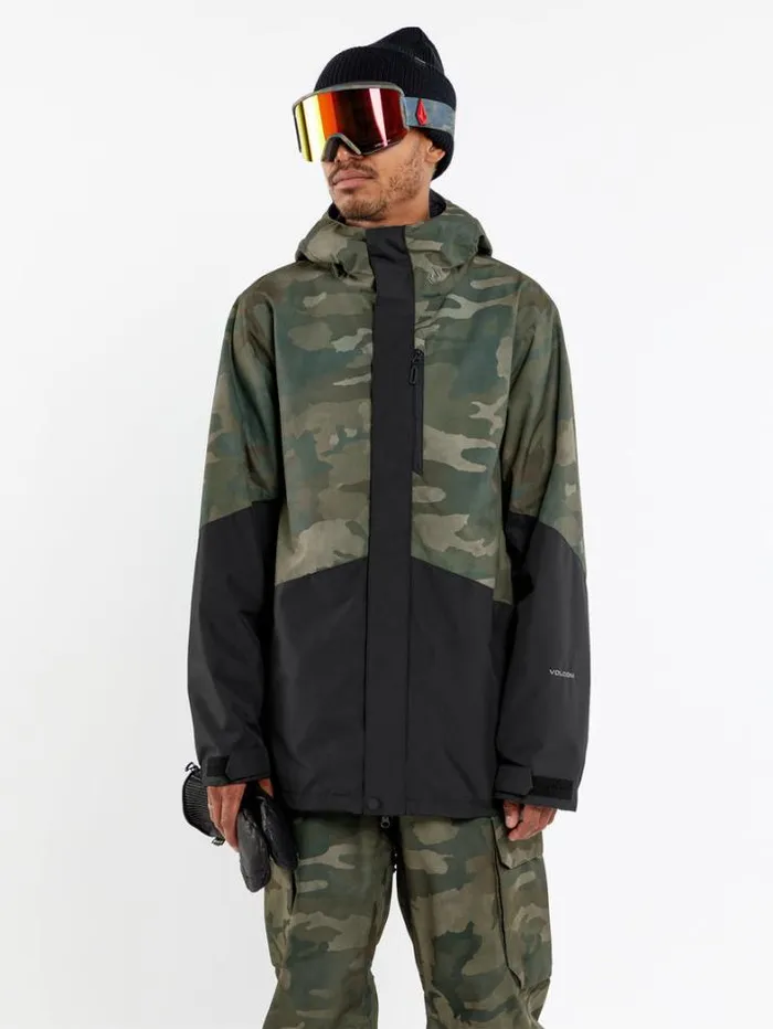 Mens Jackets Volcom Vcolp Insulated Jacket 8211 Cloudwash Camo