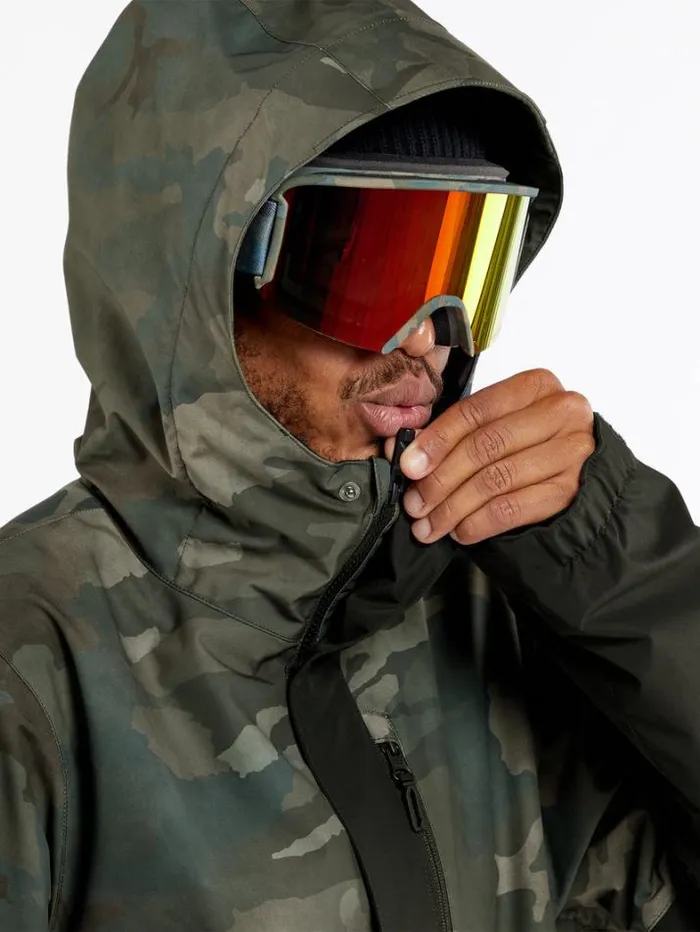 Mens Jackets Volcom Vcolp Insulated Jacket 8211 Cloudwash Camo