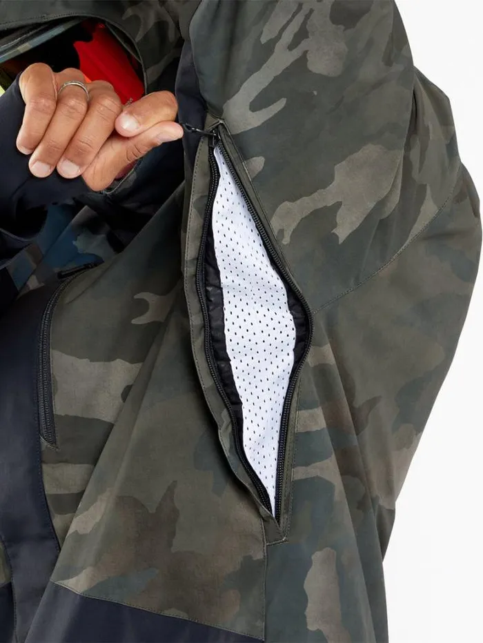 Mens Jackets Volcom Vcolp Insulated Jacket 8211 Cloudwash Camo