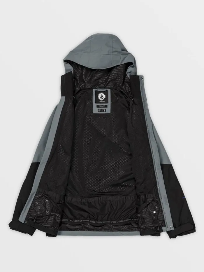 Mens Jackets Volcom Vcolp Jacket 8211 Dark Grey