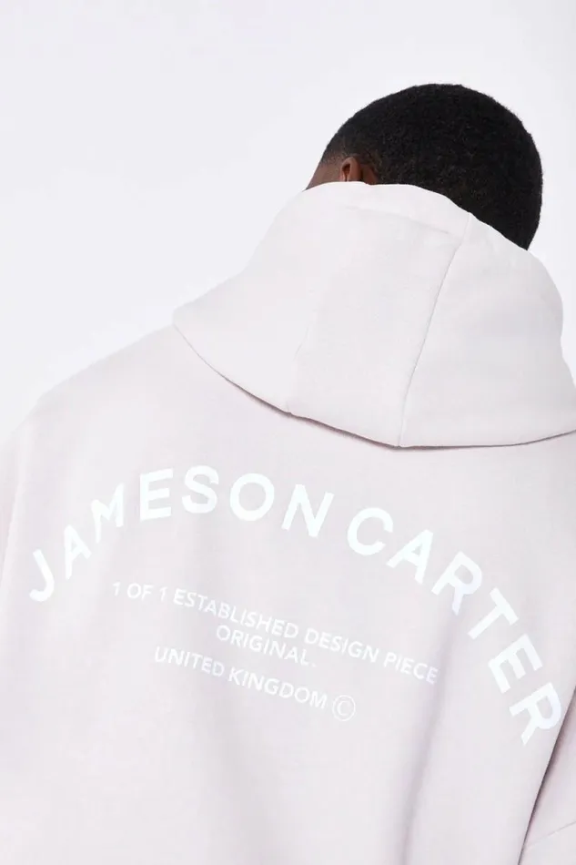 Mens Louie Oversized Hoodie 8211 Oatmeal Jameson Carter Hoodies and Sweatshirts