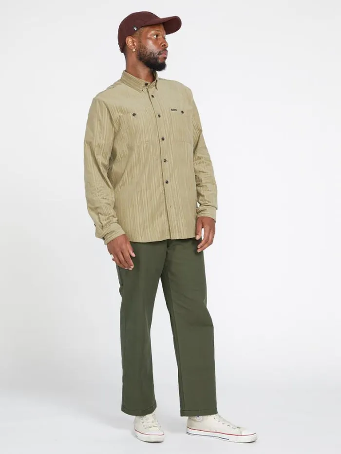 Mens Pants Volcom Entertainment Fat Tony Kraftsman Pants 8211 Squadron Green