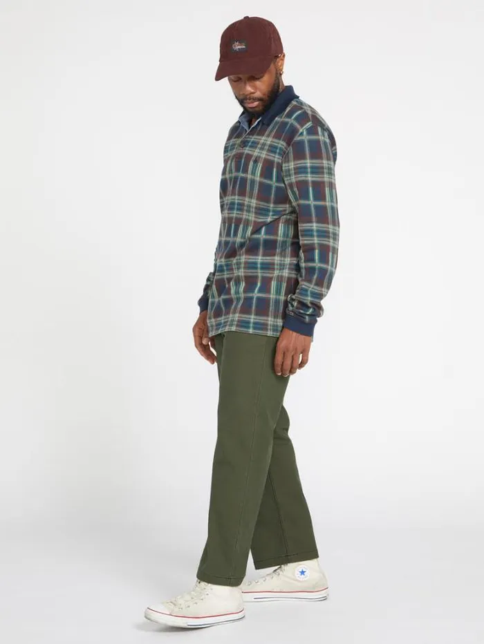 Mens Pants Volcom Entertainment Fat Tony Kraftsman Pants 8211 Squadron Green