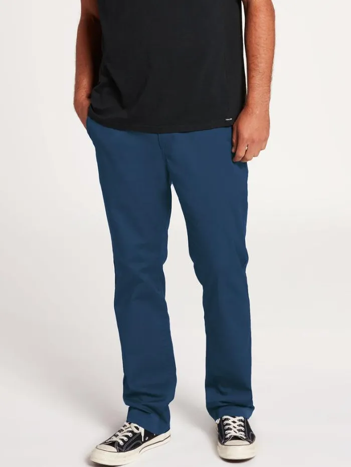 Mens Pants Volcom Frickin Modern Stretch Chino Pants 8211 Smokey Blue