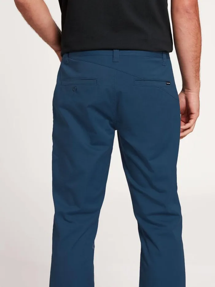 Mens Pants Volcom Frickin Modern Stretch Chino Pants 8211 Smokey Blue